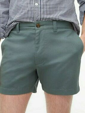 J.Crew Chino Shorts 5 inch inseam Green 35 waist